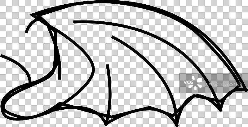 龙翼线条图标图片素材