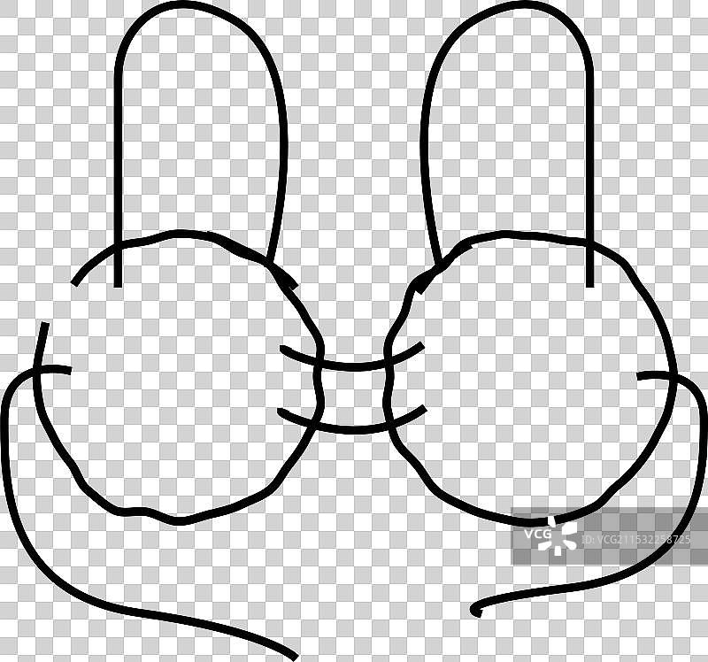 椰子热带线条图标图片素材