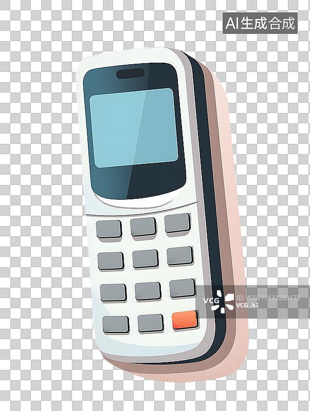 【AI数字艺术】卡通智能手机特写镜头图片素材