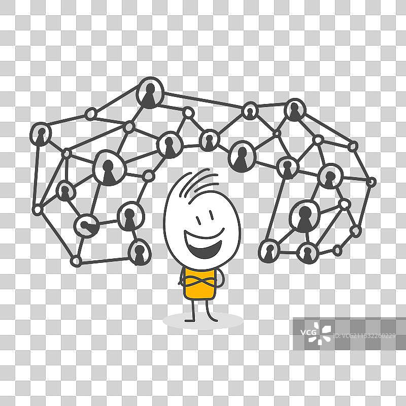 商界人士与多元化员工共同工作图片素材