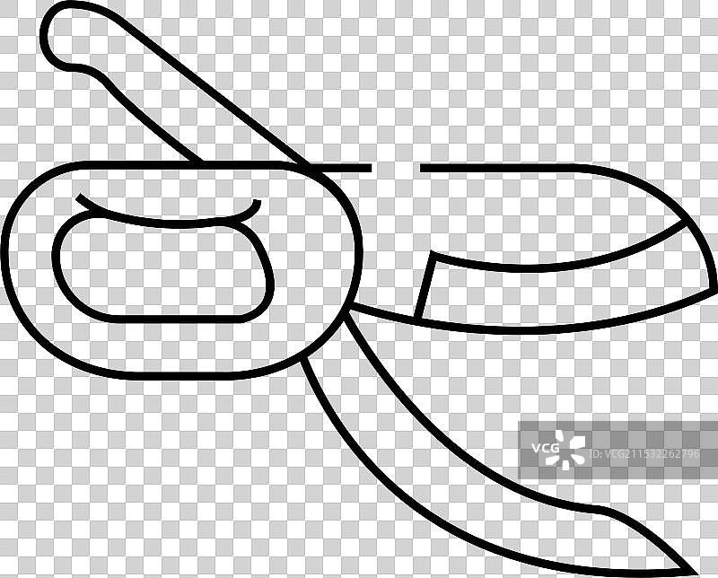 剪刀生菜线条图标图片素材