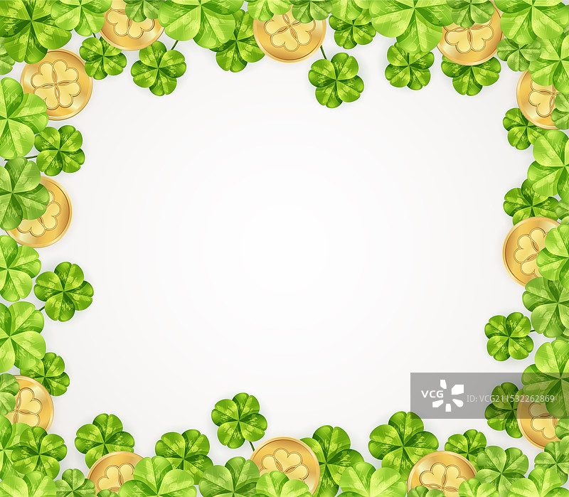 圣帕特里克节的三叶草背景图片素材