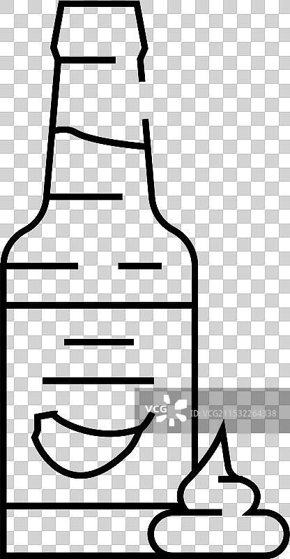 辣味蒜蓉酱线条图标图片素材