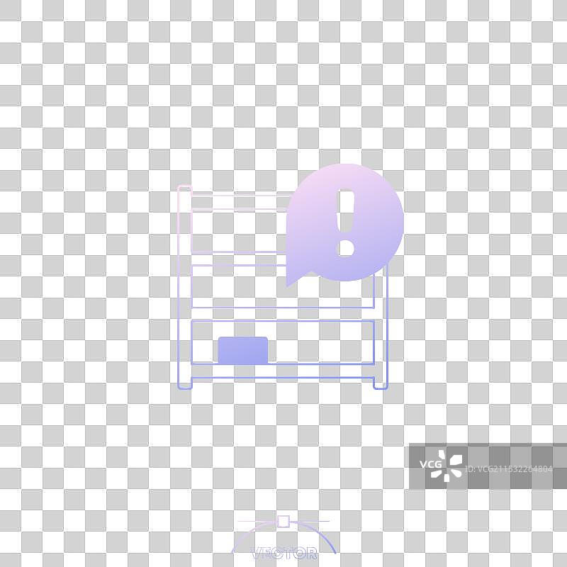 带渐变的空库存或货架图标图片素材