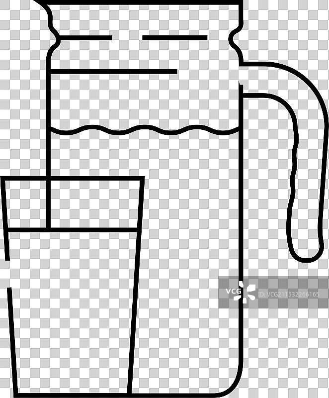 酪乳乳制品线条图标图片素材