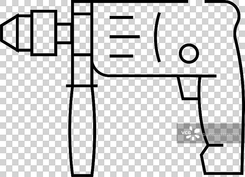 钻孔施工线条图标图片素材
