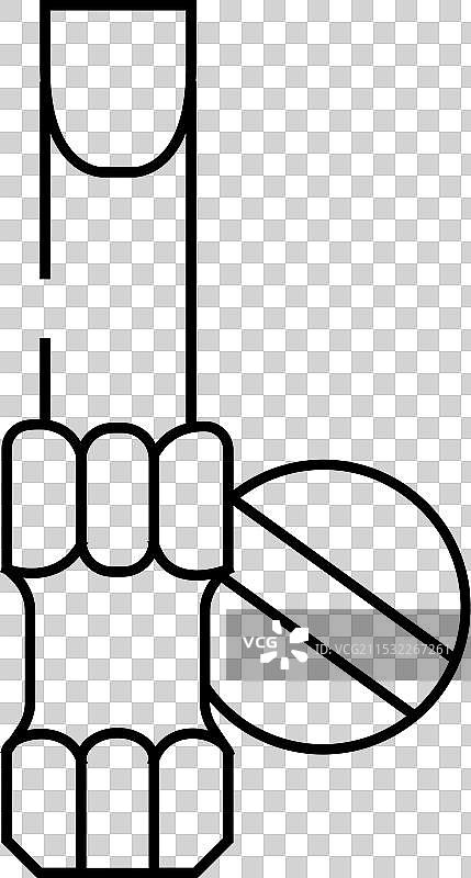 平头螺丝刀头位线图标图片素材