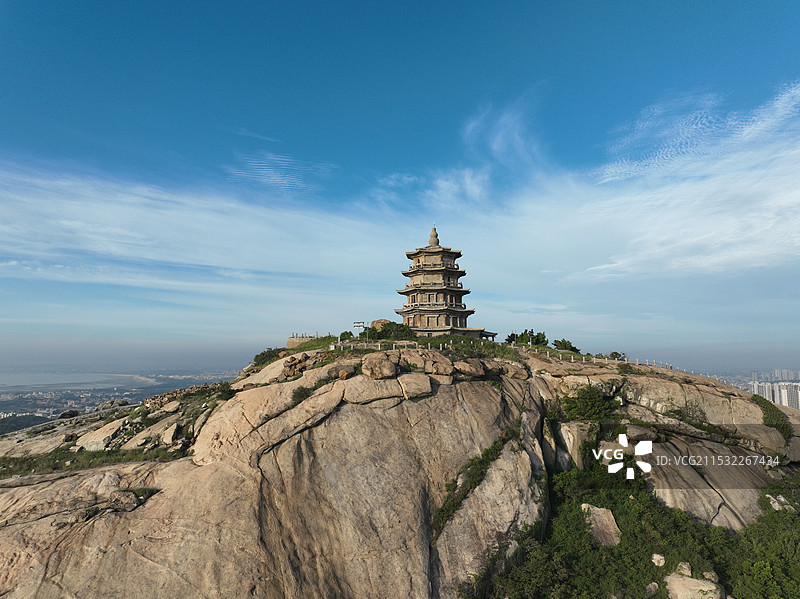 福建省石狮市姑嫂塔（万寿塔）风光图片素材