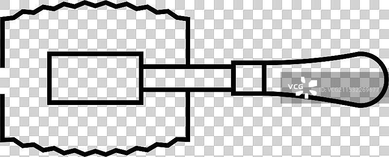 单板手锯线条图标图片素材