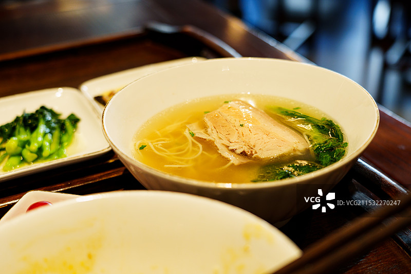 苏式面 苏式焖肉面 苏州焖肉面 苏州美食 苏州小吃图片素材