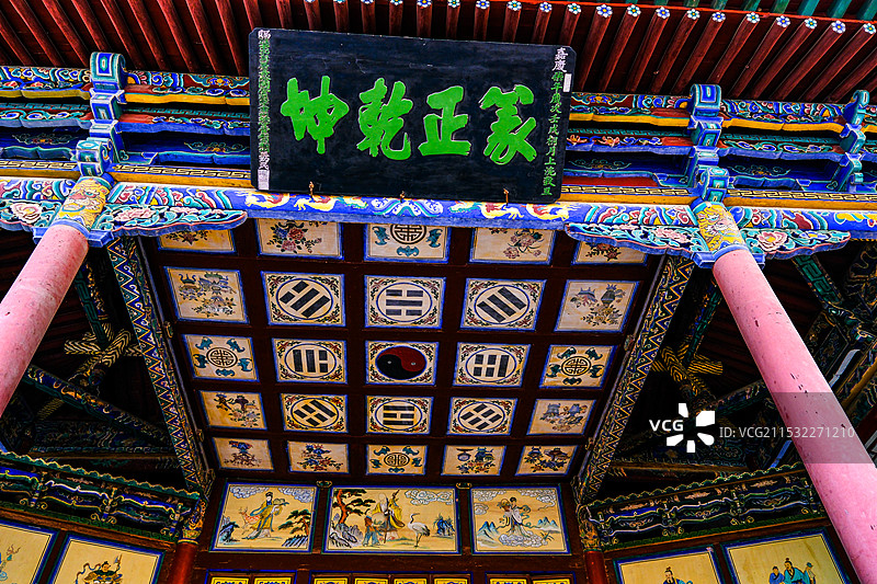 中国甘肃嘉峪关市，嘉峪关城楼，嘉峪关光化门，城墙，长城，嘉峪关文昌阁，嘉峪关关帝庙，嘉峪关戏台，图片素材