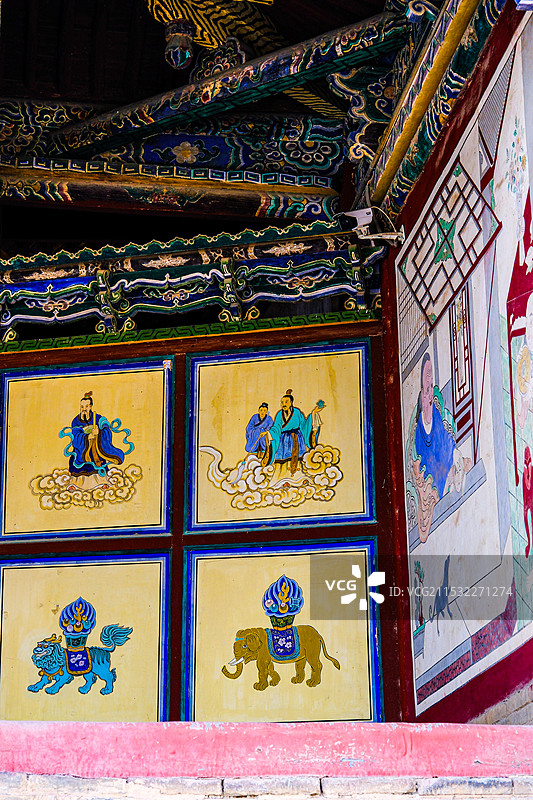 中国甘肃嘉峪关市，嘉峪关城楼，嘉峪关光化门，城墙，长城，嘉峪关文昌阁，嘉峪关关帝庙，嘉峪关戏台，图片素材