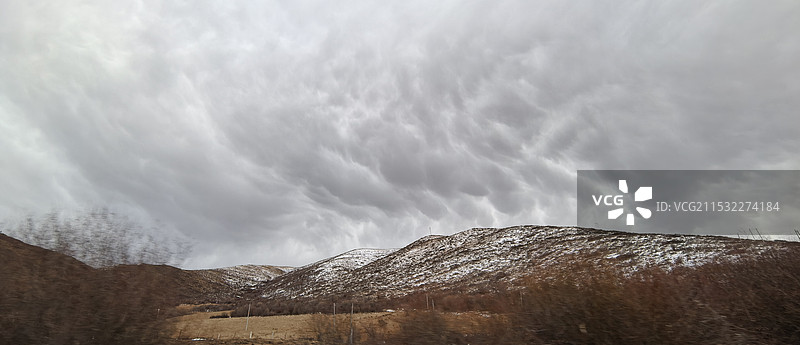 冬天的乳状云图片素材