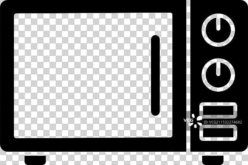 平面风格的微波炉图标图片素材