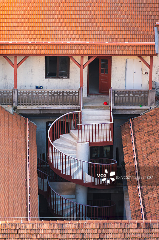 青岛大鲍岛百年里院图片素材
