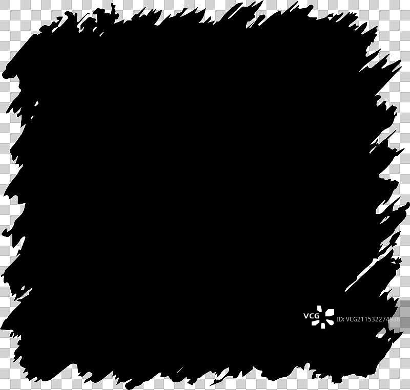 抽象方形与笔触图片素材