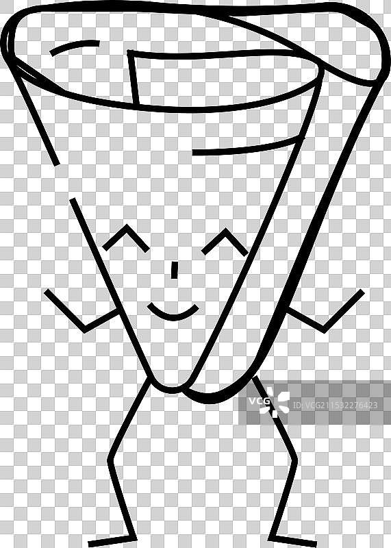 火腿肉角色线条图标图片素材