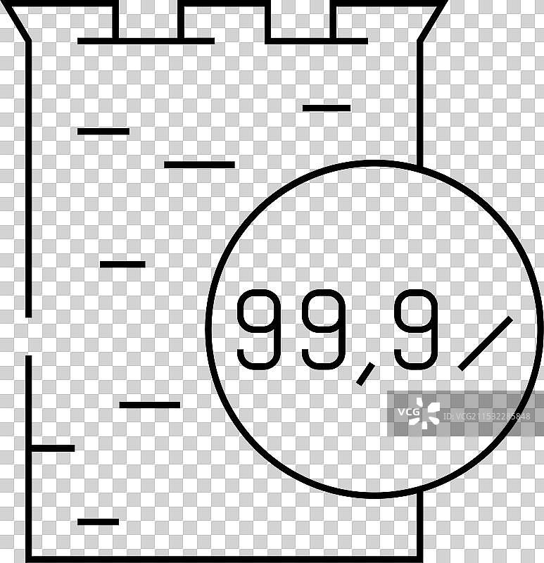 铜铸件阳极线条图标图片素材