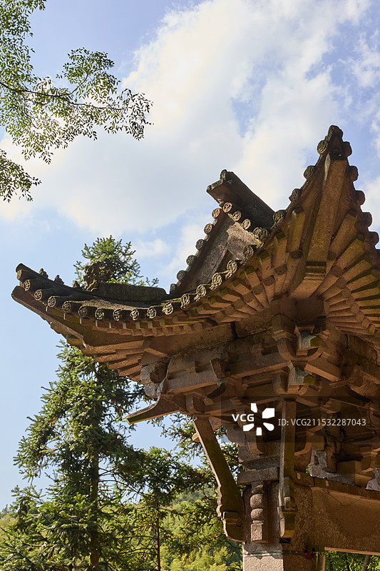 庙沟后石牌坊图片素材