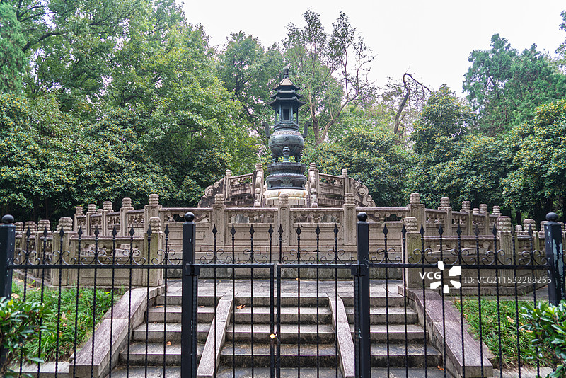 南京中山陵风景区秀美风光图片素材