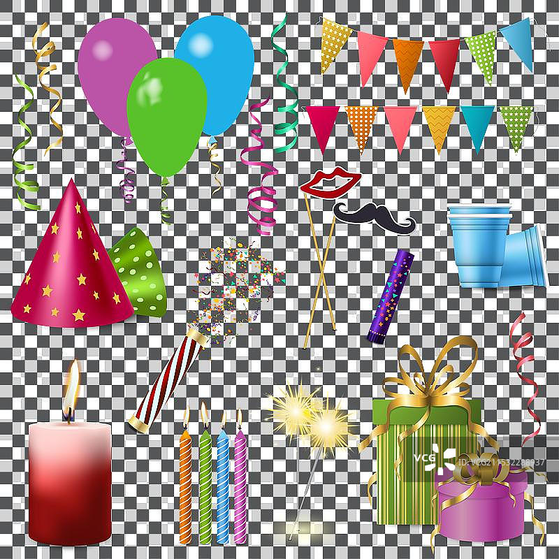 真实的假日元素，透明背景图片素材
