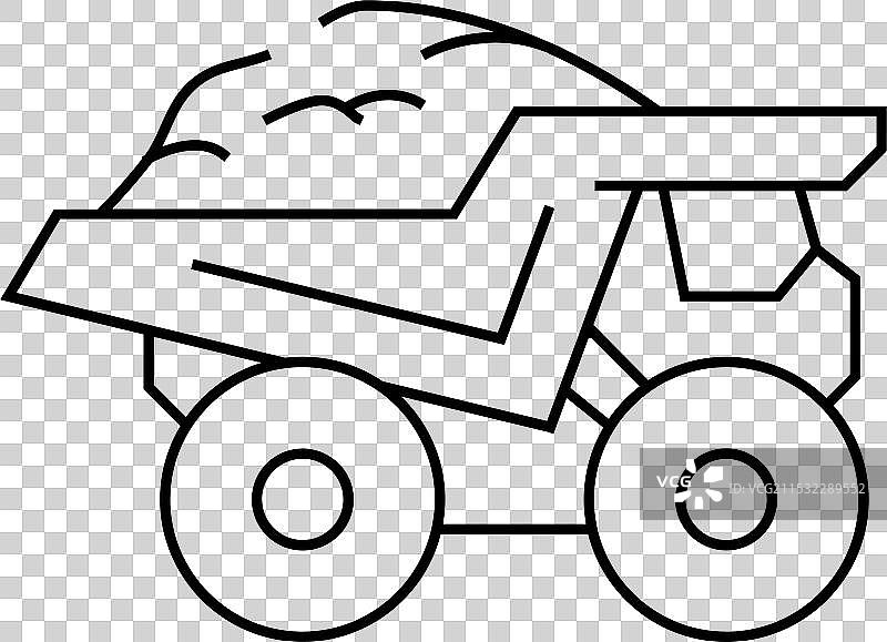 运输卡车钢铁生产线图标图片素材