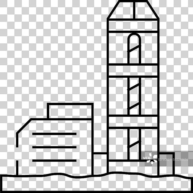 核心钻孔钢铁生产线图标图片素材