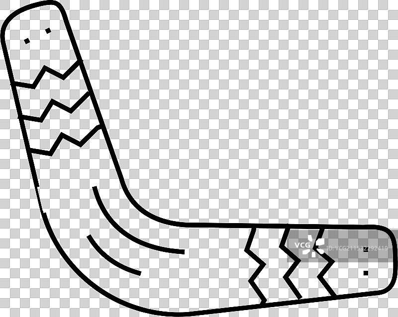 回旋镖武器军事线条图标图片素材