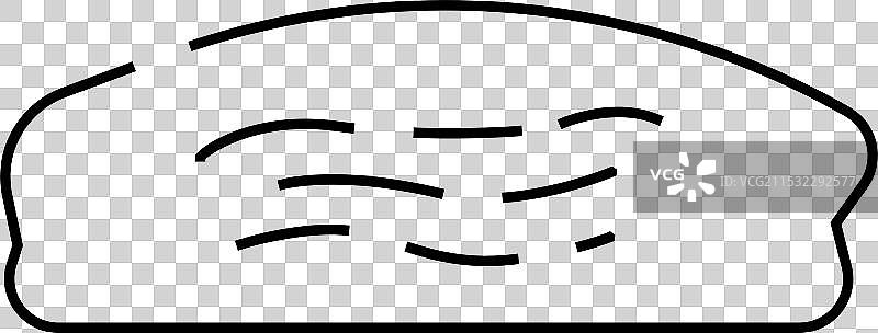 培根包食物餐线条图标图片素材