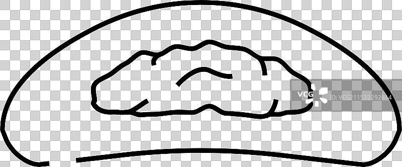 素菜包食品餐线条图标图片素材