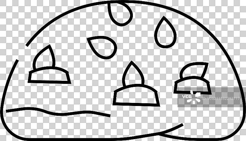 坚果包食物餐线条图标图片素材