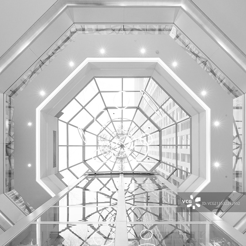 圆顶的户型建筑室内装修图片素材