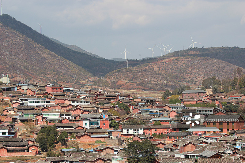 攀枝花迤沙拉村红墙图片素材