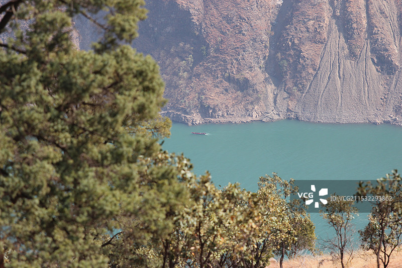 攀枝花金沙江观景台俯瞰金沙江图片素材