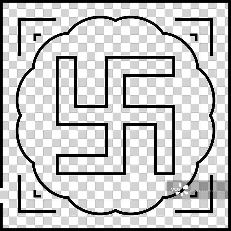 印度教卍字图标图片素材