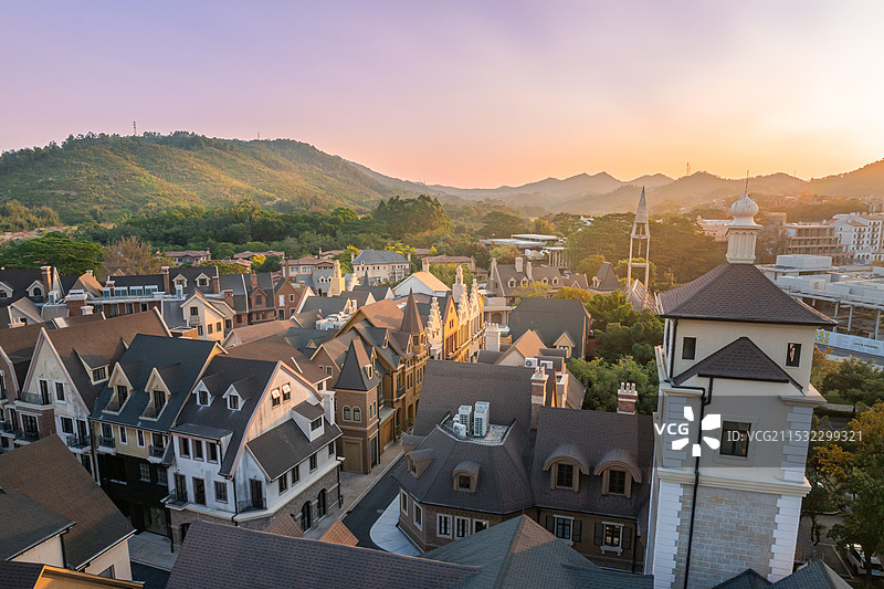 这里是欧洲小镇图片素材