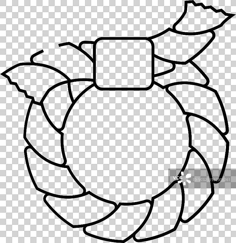 神道教的绳结环线条图标图片素材