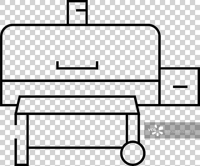 颗粒烟熏器线条图标图片素材