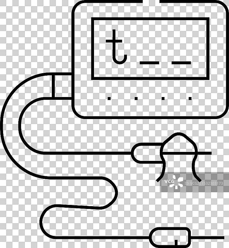 温度计烟熏器线条图标图片素材