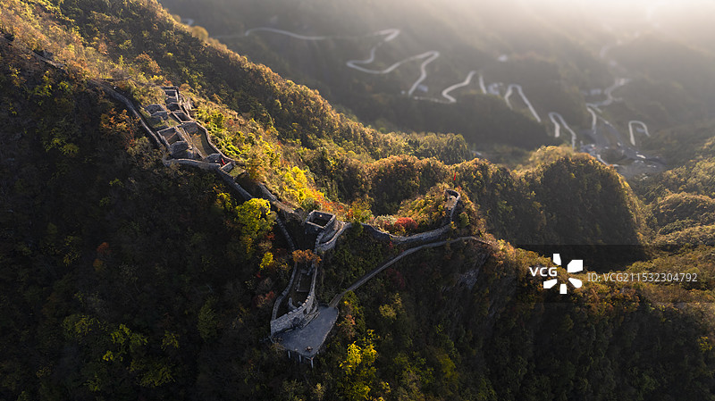 陕西安康岚皋县全胜寨风光图片素材