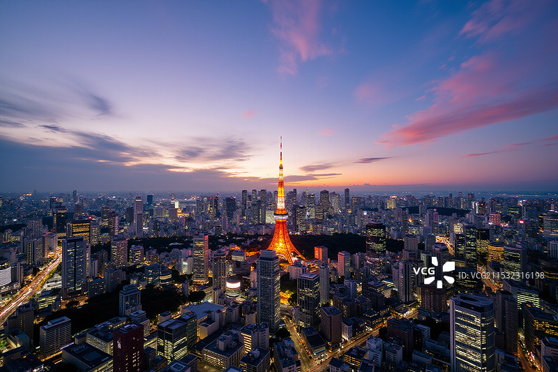 东京天际线图片素材