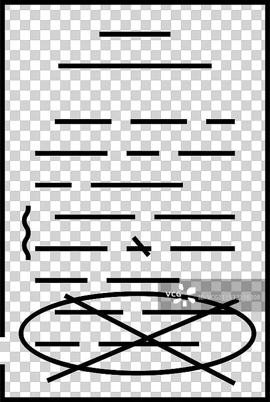 技术写作校对文本线条图标图片素材