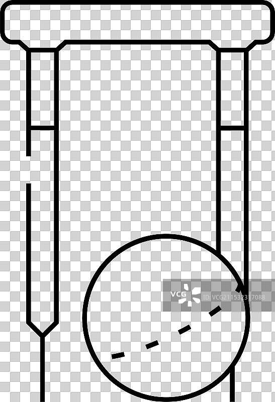 探测器槌球游戏线条图标图片素材