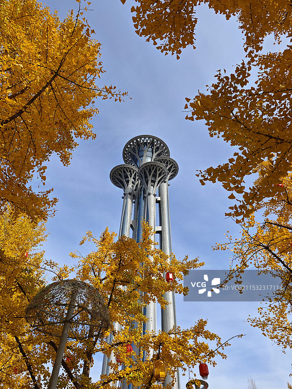 奥林匹克公园的秋色图片素材