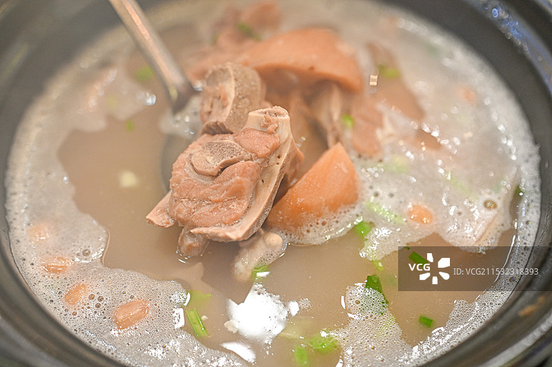 莲藕排骨汤Lotus root soup 1图片素材