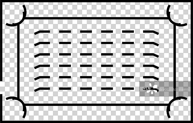 通风格栅线条图标图片素材