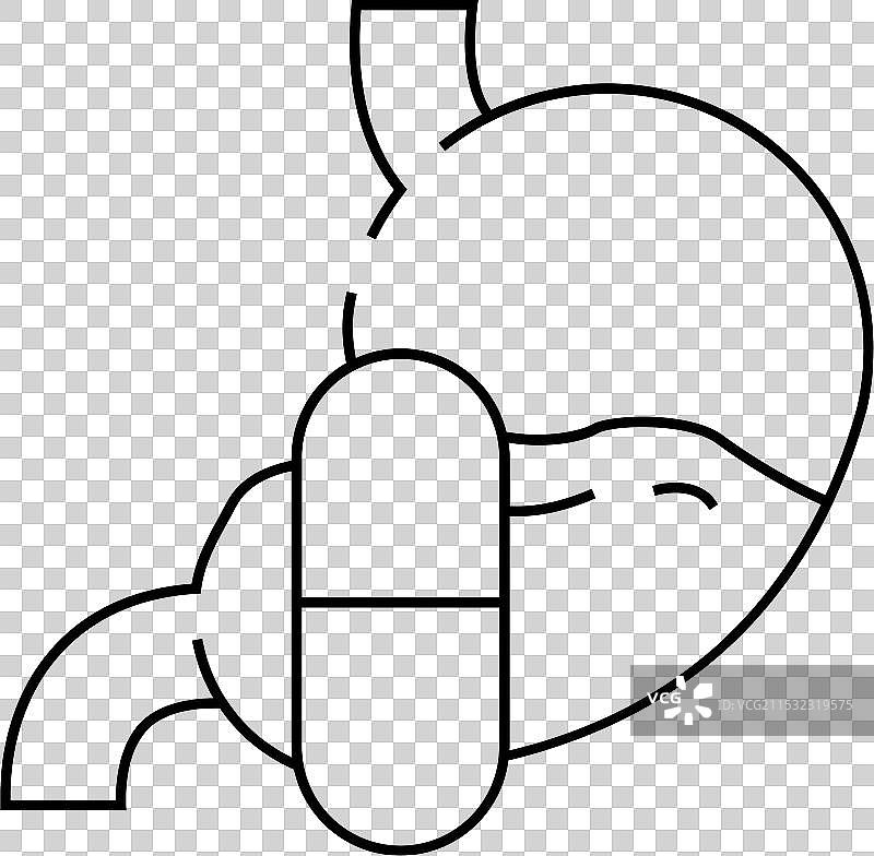 抗酸药物药房线条图标图片素材