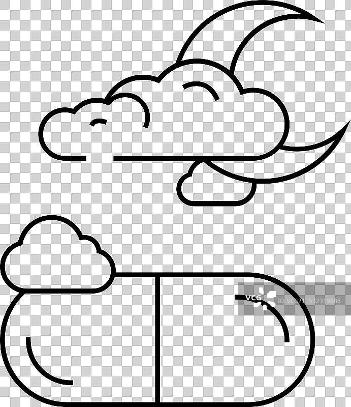 镇静剂 药物 药房 线条图标图片素材