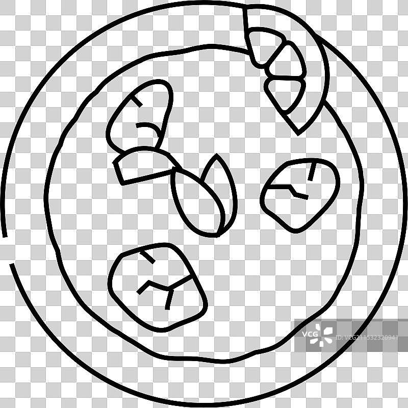 印度美食的香饭线条图标图片素材