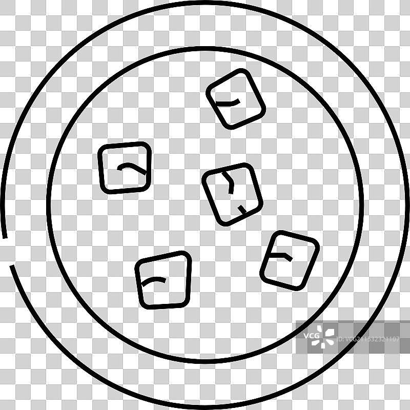 印度菜肴菠菜奶酪线条图标图片素材